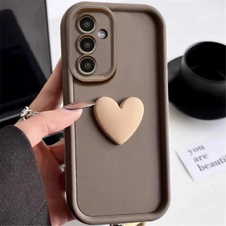 Para Samsung Galaxy A04S A05S A15 A14 A13 A24 A25 A35 A55 A34 A54 S23 FE 4G 5G Capa De Silicone 3d Love Heart À Prova De Choque