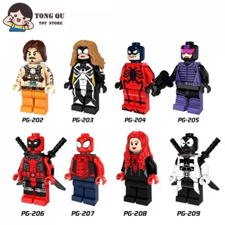 Superhero Minifigures Spider-Man Blacklash Coleção de brinquedos Blacklash Coleção de brinquedos Ornamentos mini Modelo Presente