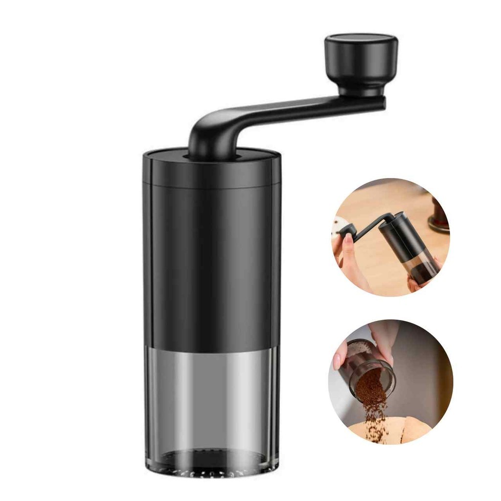 Moedor De Café Manual Grãos Manivela Grinder Portátil Ajuste