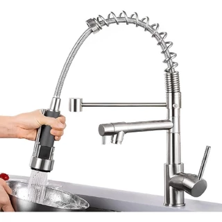 Torneira De Cozinha Monocomando Gourmet Qualidade Superior Prata