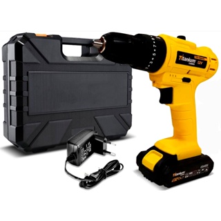Furadeira Parafusadeira Bivolt A Bateria 12v Com Maleta