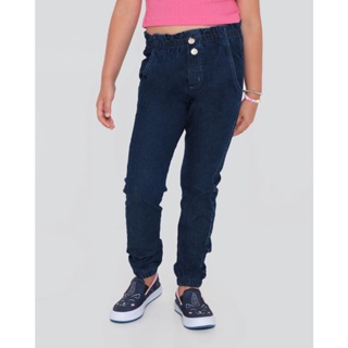 Calça Jeans Infantil Jogger Azul