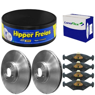 Kit Pastilha Disco Freio Onix 1.0 1.4 2013 A 2018 Diant Vent