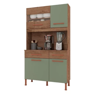 Cozinha Compacta com 4 Portas e 2 Gavetas Multimóveis CR20114
