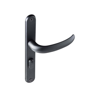 Fechadura externa de aço zamac Concept com espelho preta Pado Fechadura Zm Concept Perfil Esp 603-22 Externa Pt Pado