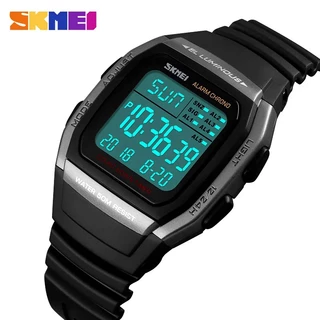 SKMEI 1278 Relógio Esportivo À Prova D'água Digital LED Homem Relógios De Pulso Militares