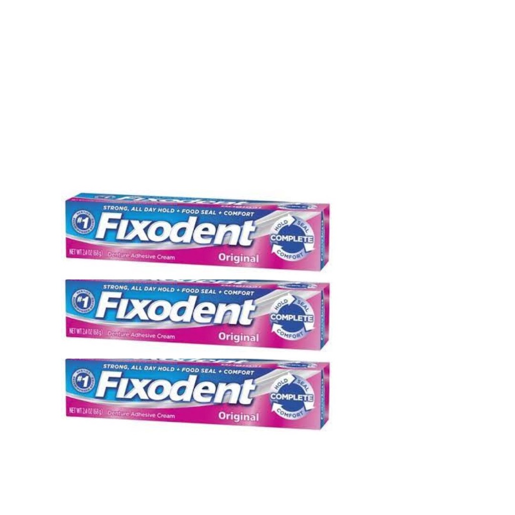Kit Fixodent Original com 68g com 3 unidades | Shopee Brasil