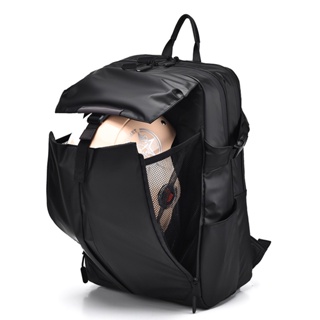 Mochila, mochila, ombros e ombros, grande capacidade, capacete seco e úmido, bolsa de basquete, bolsa de computador 17,3 polegadas