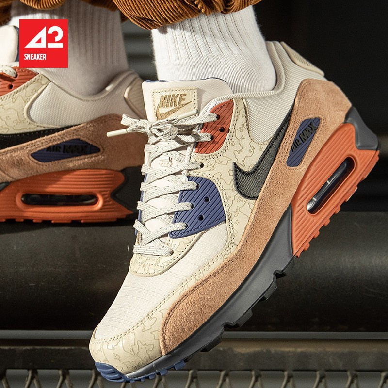 Pronto para estocar NK Air Max 90 Camowabb NK Max 90 tênis NRG 36