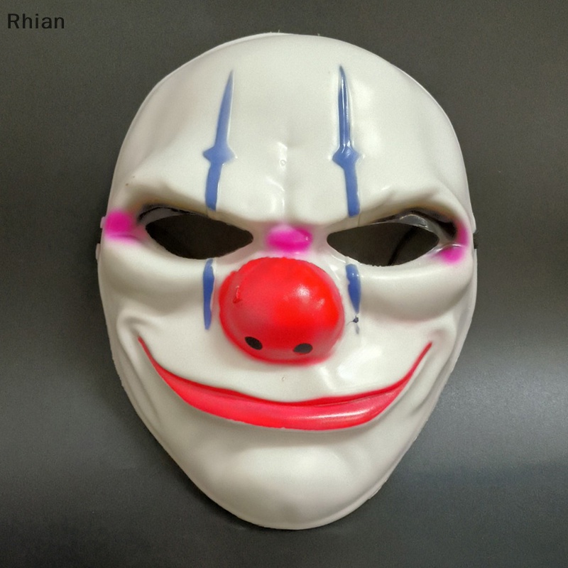 [Explosão Da Moda Halloween Fantasia Plástica Assustadora Propaganda Bandeira Dia Colheita Máscara De Palhaço COD