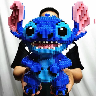 Mini blocos de construção de partículas Montagem de quebra-cabeças Meninas Meninas Adultas de Alta Dificuldade Ornamentos Stitch Pu
