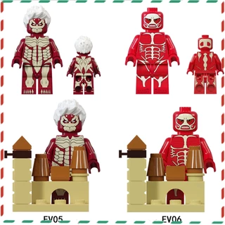 Animação De Minifiguras De Blocos De Construção De Anime Para Crianças Attack On Titan Shingeki no Modelo Kyojin