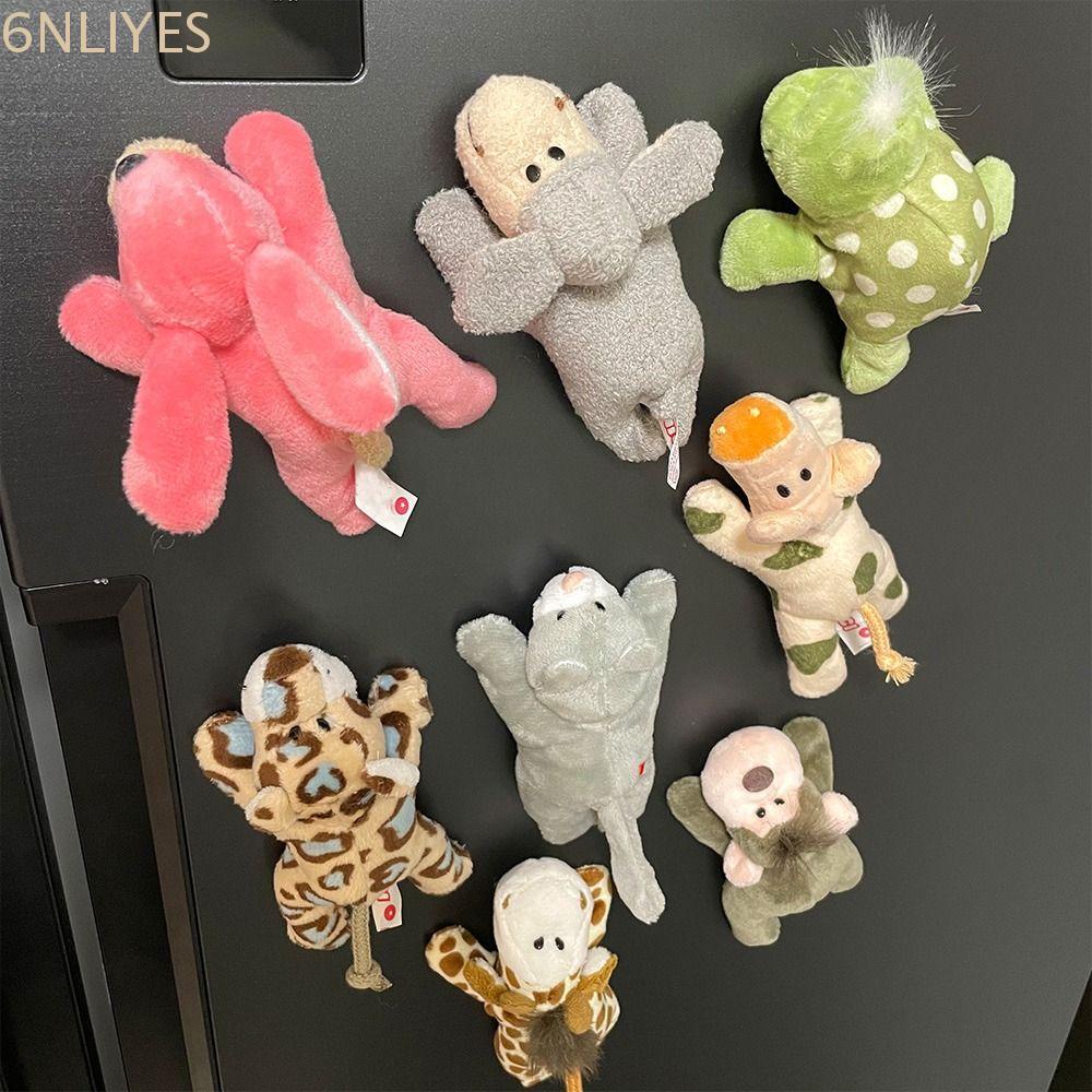 LILYESCU Adesivos Frigoríficos , Frigorífico De Animais De Pelúcia Macia Criativa