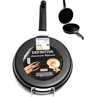 Frigideira Omeleteira Panquequeira Antiaderente 20cm Preta