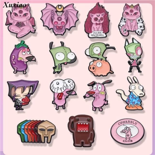 Broche Animado Fofo De Esmalte De Cachorro Engraçado Desenho De Animais Alienígenas Lapela Alfinete Mochila De Lembranças Para Amigos