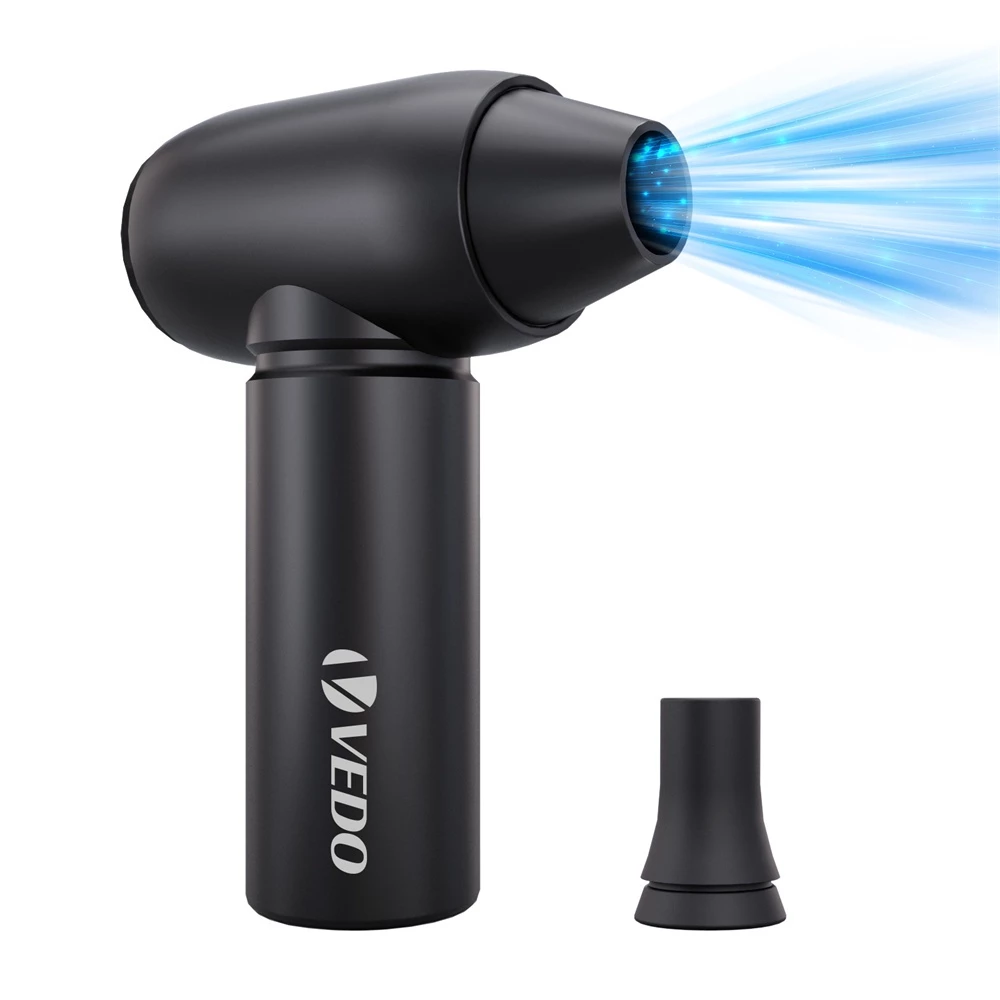 VEDO Mini Soprador de Jato Elétrico Espanador de Ar Elétrico 87000RPM 3 Engrenagens Soprador de Ar Portátil -Bivolt