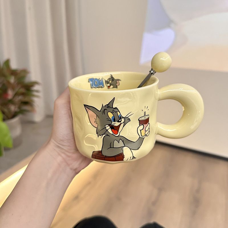 Tom Jerry Presente de Aniversário Feminino Fofo de Leite fufu Cartoon Copo de Água Enviar Namorado Namorada Irmã Significativo Presente