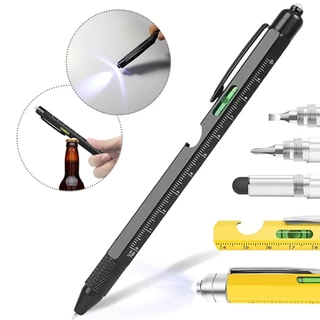 SA 9 Em 1 Caneta Esferográfica Multifuncional Para Homens Gadget Multi-Ferramenta