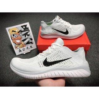 Nike free best sale rn all white