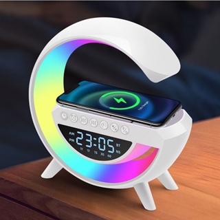 Caixa de Som G-speaker e Luminária  Rgb Carregador Indução Smart Station Wireless