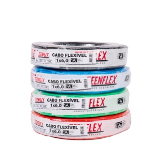 Fio Cabo Elétrico Flexível 6mm 50 Metros.