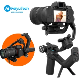 FeiyuTech SCORP-C Estabilizador de Câmara Gimbal de 3 eixos para câmaras DSLR e Mirrorless Fits For Sony A7 Canon R5 R6 M50 Panasonic H5G Nikon Z5 Z6 Fujifilm X-T4 Max 5,5lbs Botão de punho integrado com pólo tripé