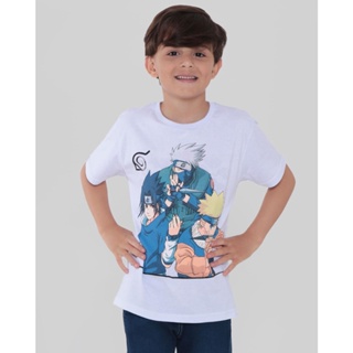 Camiseta Infantil Naruto Branca