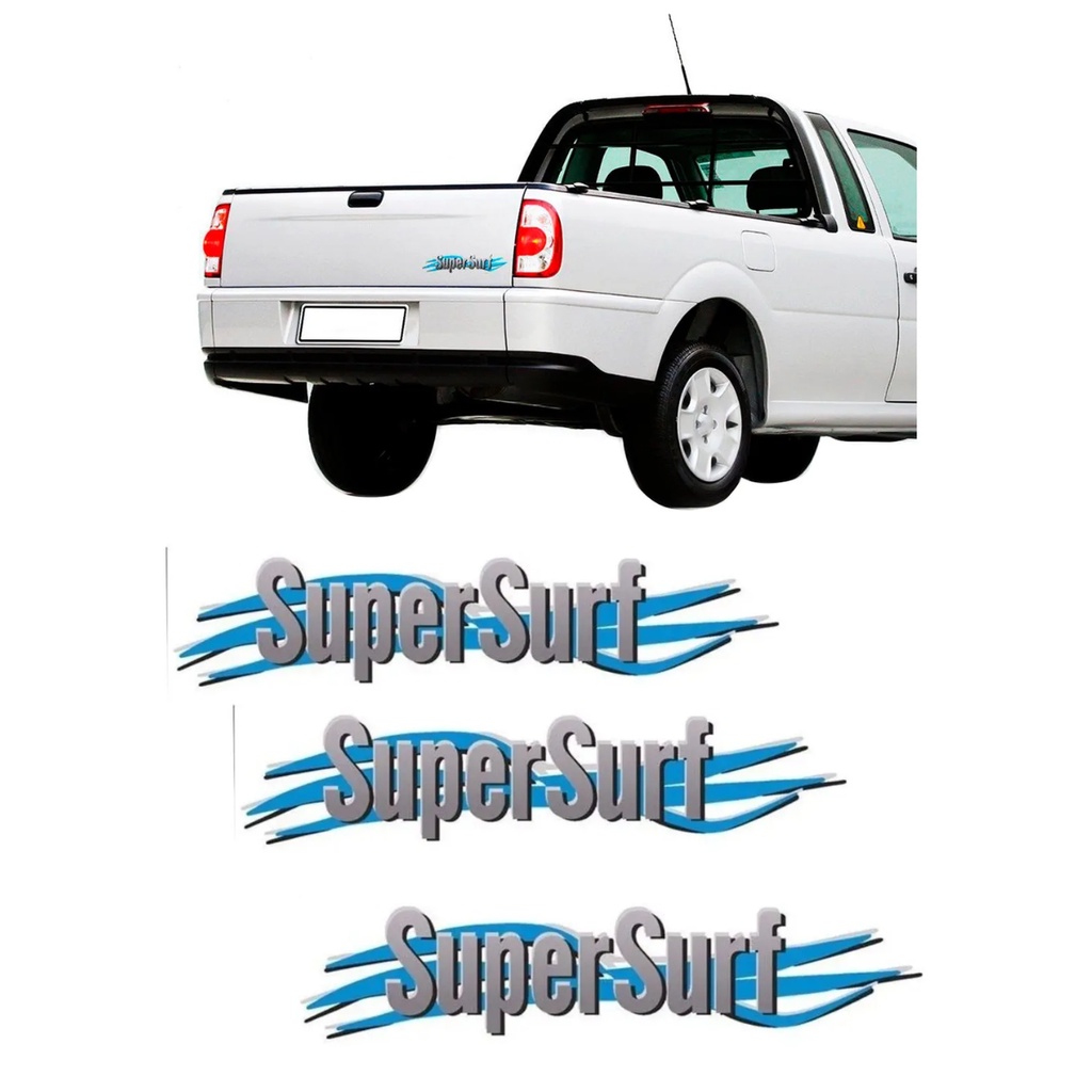 Emblema Adesivo Super Surf Saveiro Parati Gol 2003 A 2008