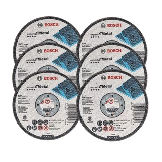 Discos de Corte 115mm p/ Metal Bosch Kit com 6 Expert for Metal 4.1/2"