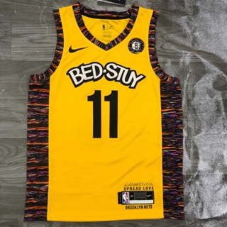 Original NBA Heat Pressed Men's Brooklyn Nets Yellow Bed Stuy #11