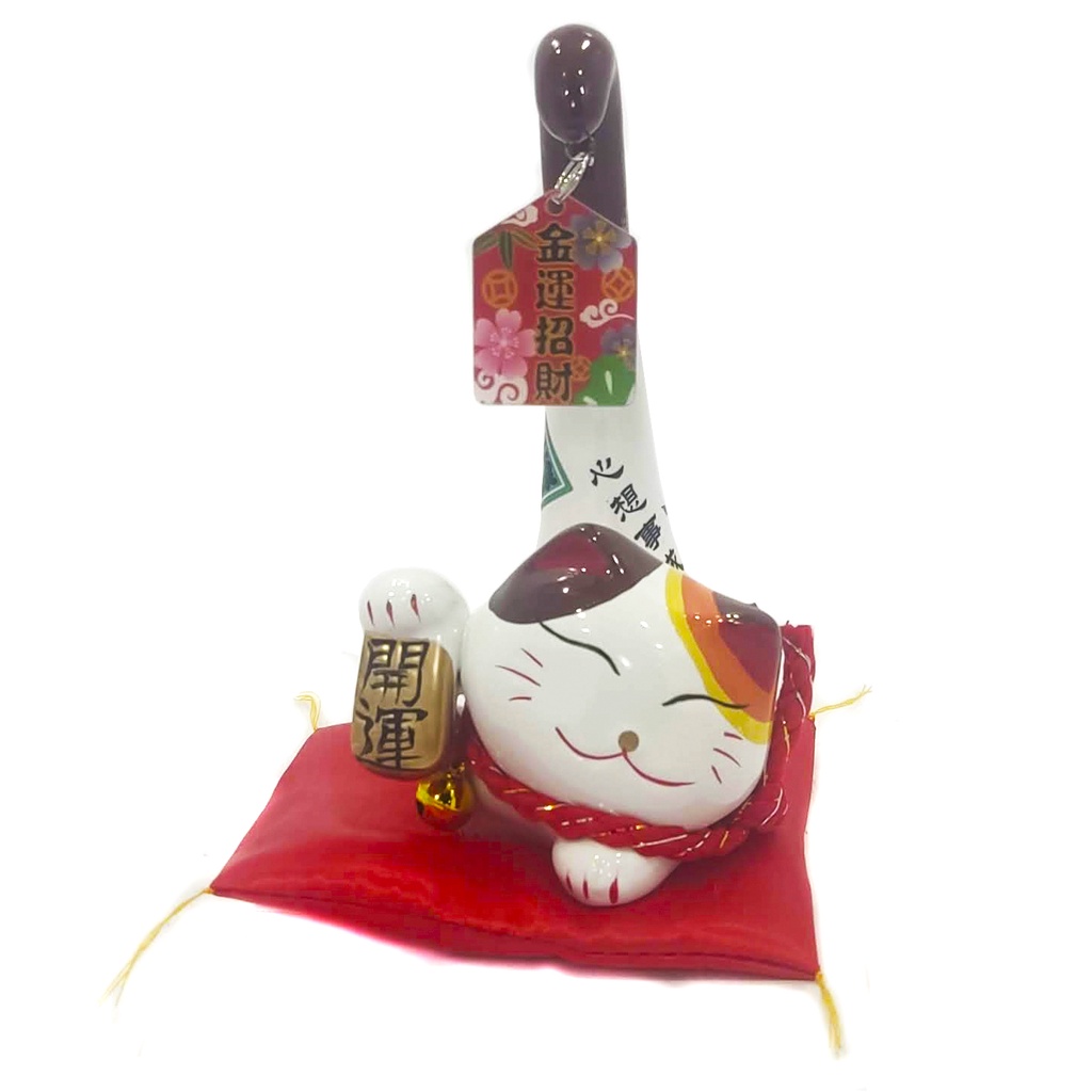Gato Manekineko Kit 4 Und Atrai Dinheiro Prosperidade Fortuna Maneki Neko  Gatinha Da Sorte