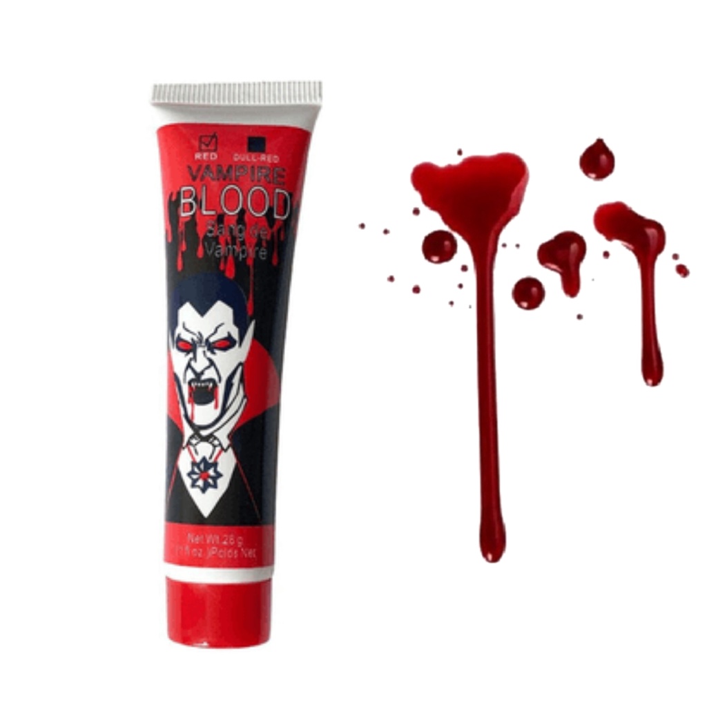 Palco,Sangue corporal realista - maquiagem lavável para fantasia Halloween,  zumbi, maquiagem vampiro e vestir Adapero