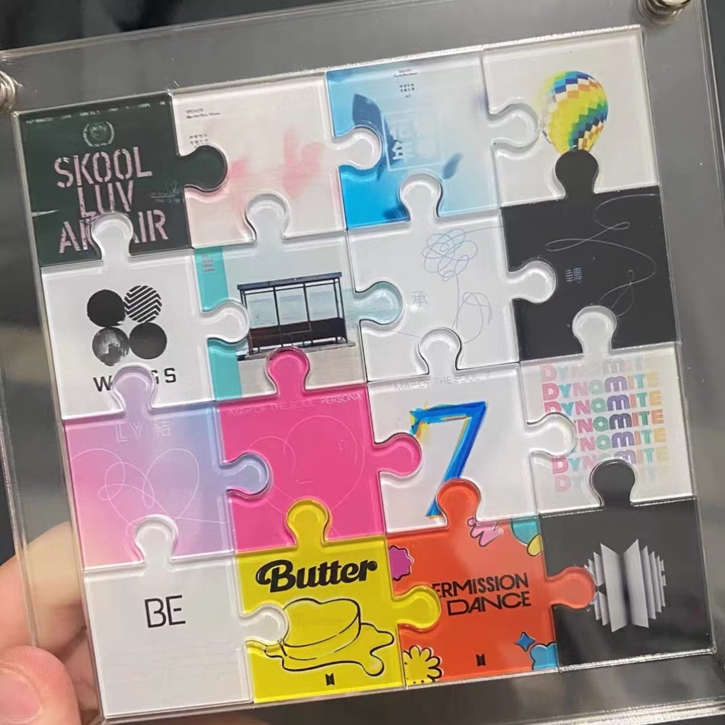15 * 15cm Kpop Álbum Acrílico puzzle Frame Display (Peças De