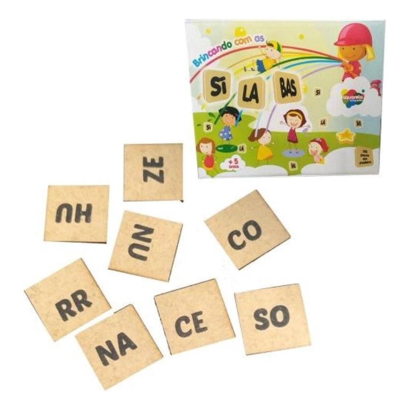 Alfabeto Silábico Educativos Sílabas Em Madeira 360 peças - Futura  Brinquedos Educativos