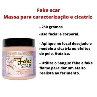 MASSA CARACETRIZACAO DE TERROR 50 GRMS RP - FAKE SCAR - UNICO - COLORIDO