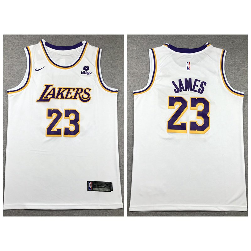 Camisa nba Camiseta Los Angeles Lakers 23 LeBron James White Swingman Jogador De Basquetebol Jersey