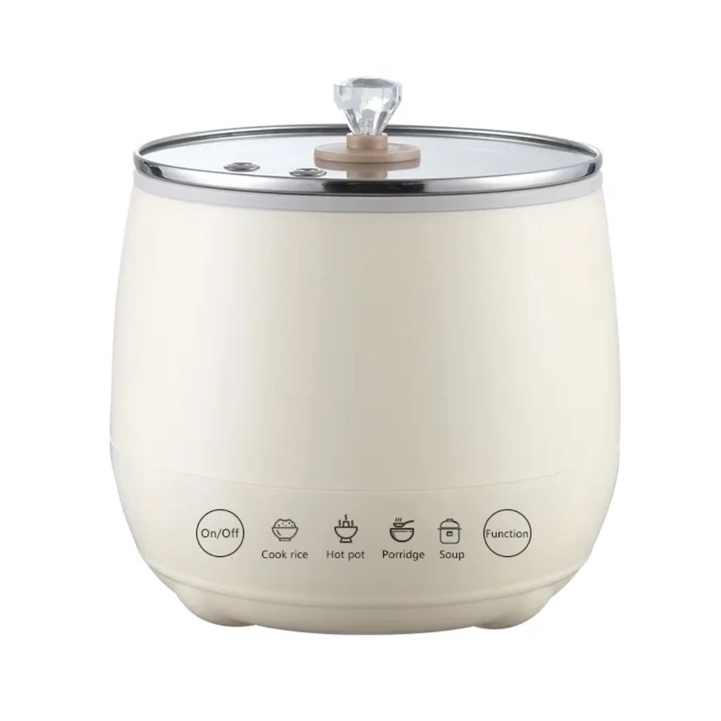 Panela De Arroz Elétrica Portátil 110V Multifuncional Mini Fogão Inteligente Pequeno Antiaderente Cozinha Sopa Legumes Fondue