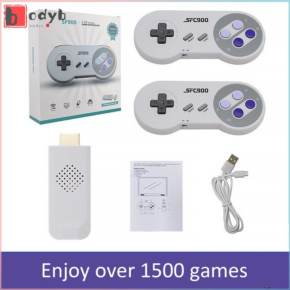 Super Nintendo SF900 Console de Videogame, TV Game Stick, Construído em  6100 + Jogos, Saída HD, Jogador Portátil com Gamepad Sem Fio - AliExpress