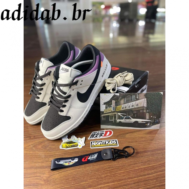 2023 SB sapatos de basquete retro de absorção de choque roxo e branco