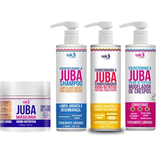 Kit Máscara, Shampoo, Cond, Encrespando a Juba Widi Care