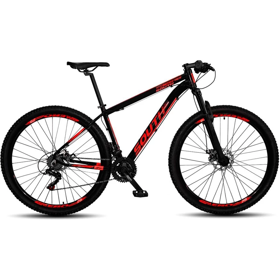 Bicicleta South Voltz aro 29 com 21 marchas Shimano e freio a disco