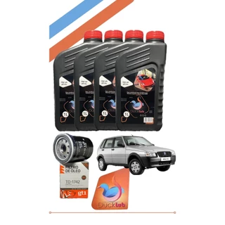 KIT 4 OLEO FLYLUB 15W40 + FILTRO DE OLEO FIAT TO-1742