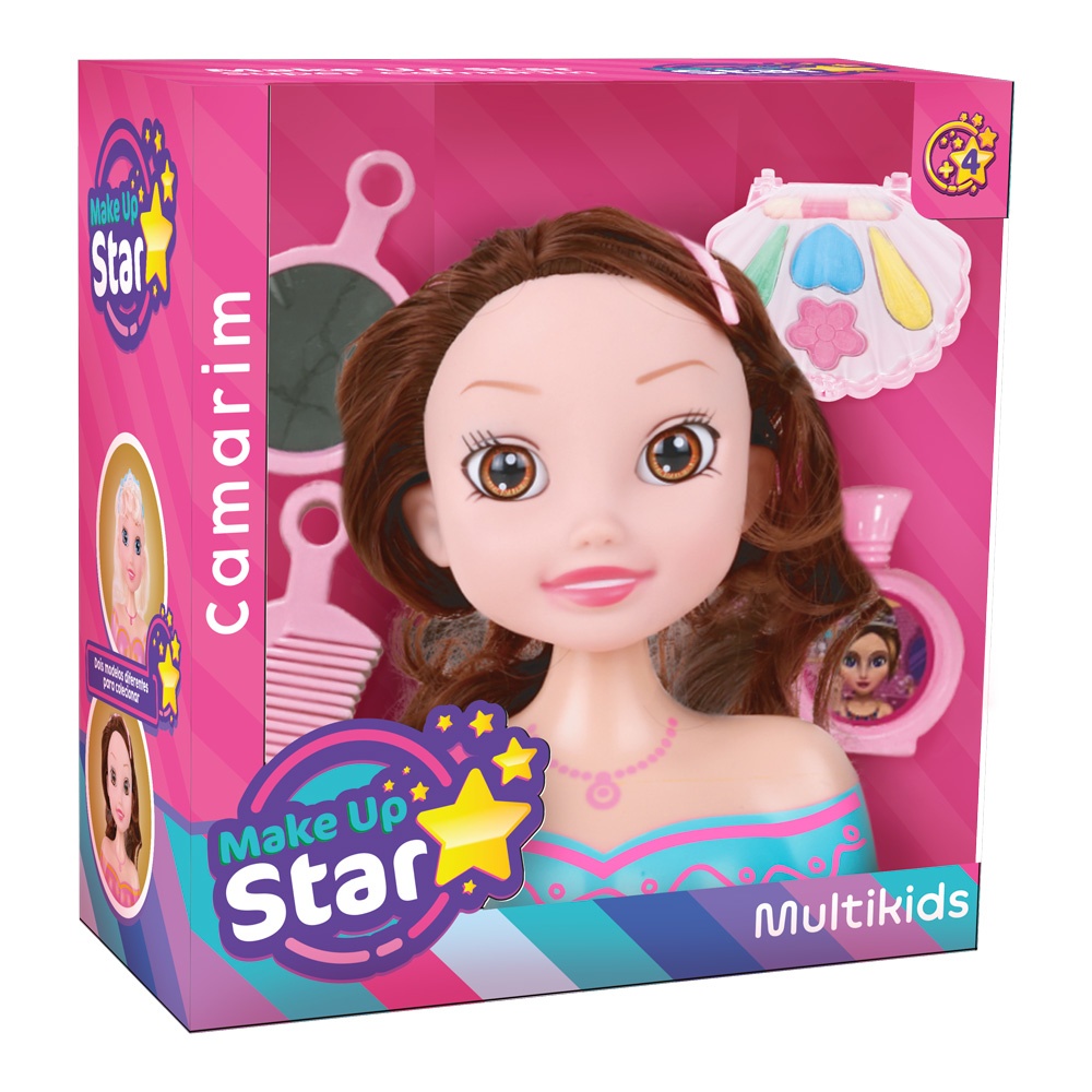 Boneca Make Up Star Super Camarim Com Maquiagem e Acessorios - Ri