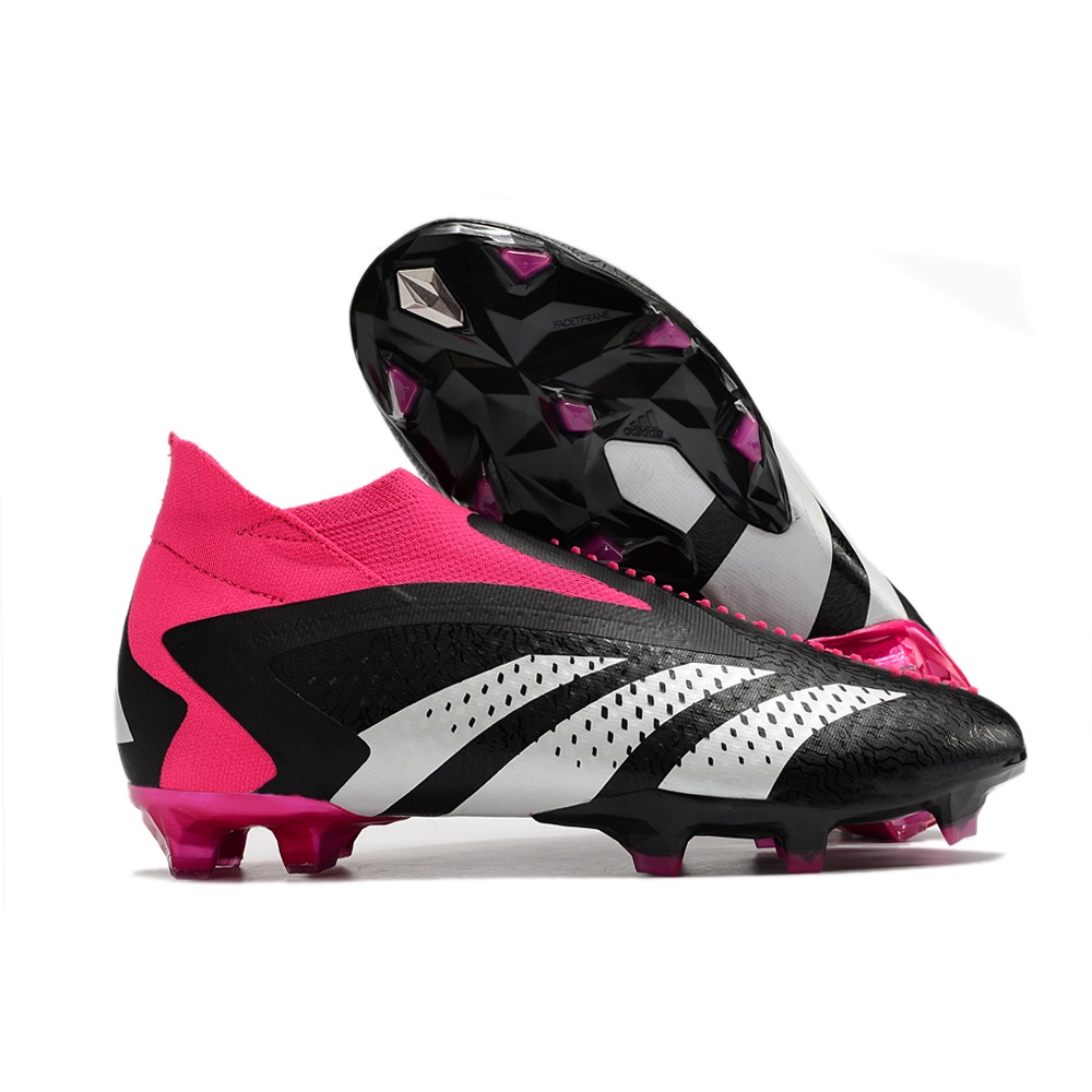 Original Botas De Futebol De Couro Masculino Accuracy + FG Laceless Football Shoes