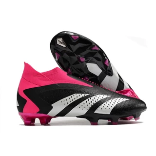 Original Botas De Futebol De Couro Masculino Accuracy + FG Laceless Football Shoes