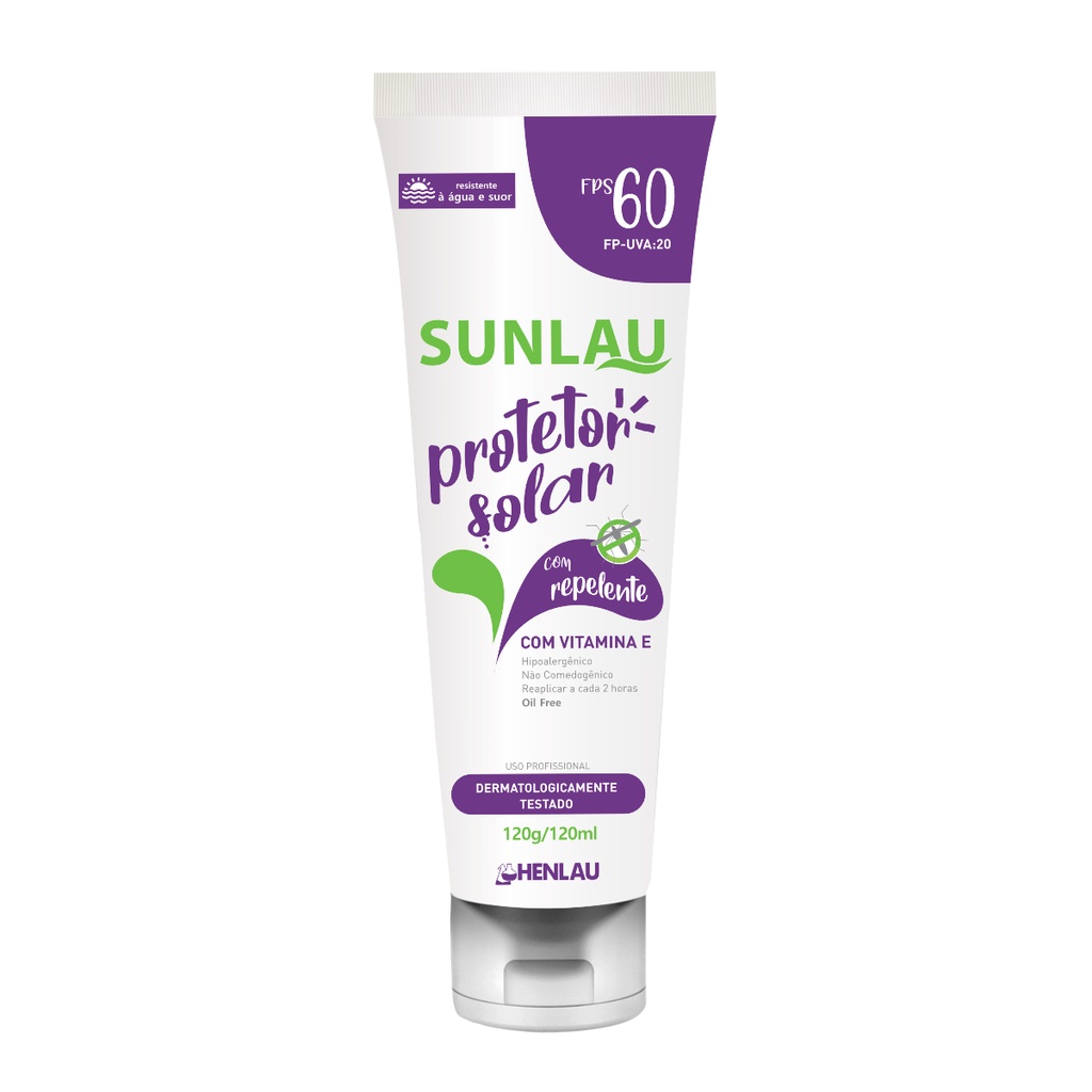 Protetor Bloqueador Filtro Solar FPS 60 para o corpo c/ Repelente ...