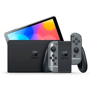 Console Nintendo Switch Oled Edição Especial Super Smash Bros Ultimate 64GB Cinza