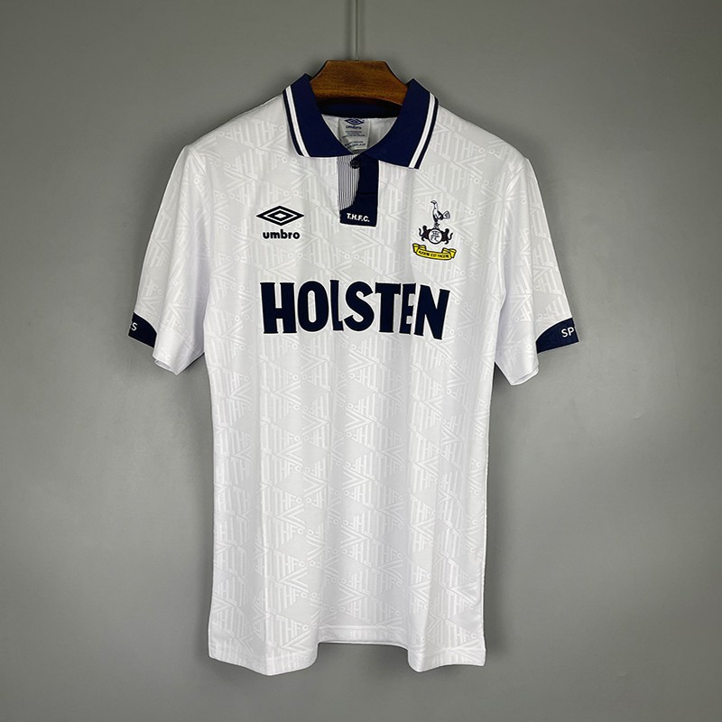 Retro 1990 Tottenham Home Camisa De Futebol JQC5 Uniformes