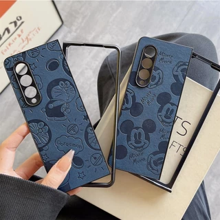Mickey Cartoon Folding Samsung Fashion Casing For Galaxy Z Fold 2 3 4 5 5G Capa Macia Protetora Para Telefone À Prova De Choque