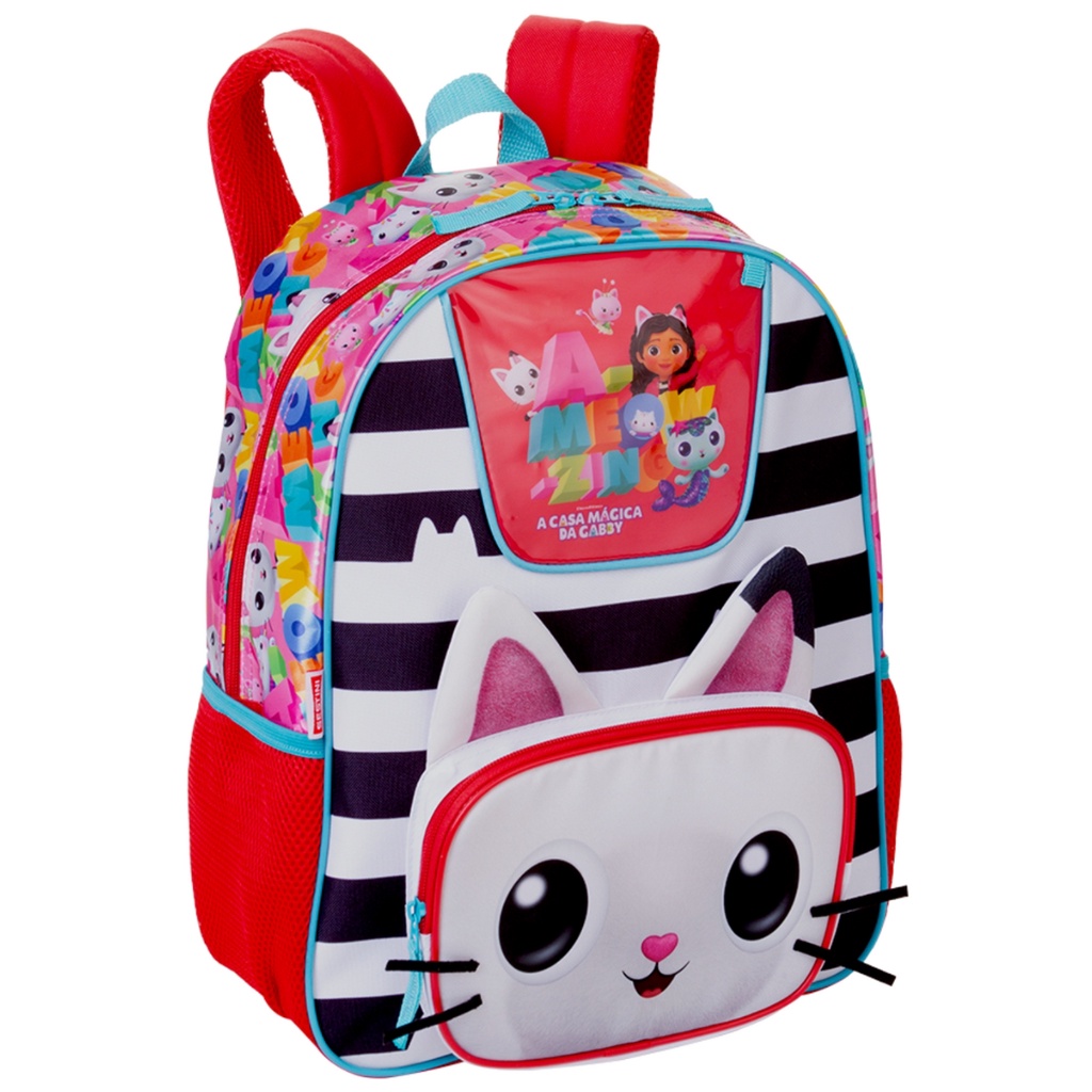 Mochila Escolar Infantil Grande A Casa Mágica Da Gabby Oficial Sestini ...